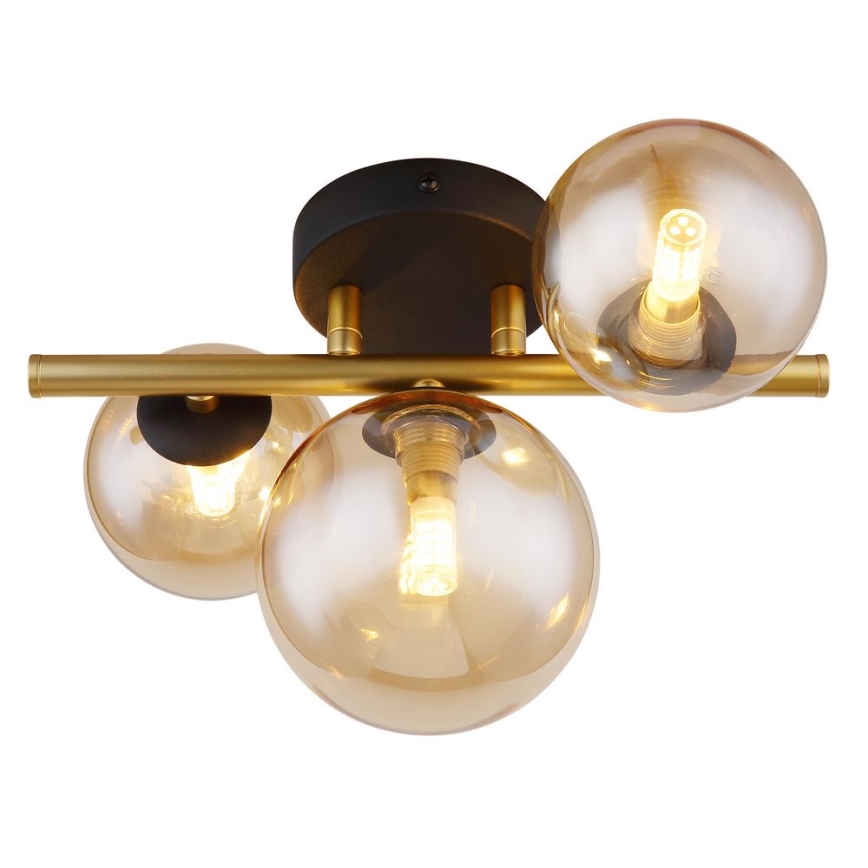 Globo - LED Pinnale kinnitatav lühter RIHA 3xG9/3,5W/230V messing
