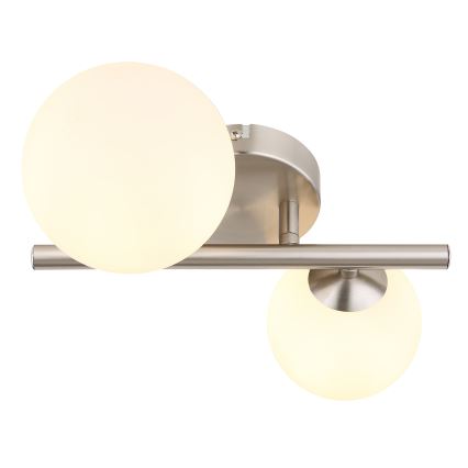 Globo - LED Pinnale kinnitatav lühter 2xG9/3W/230V matt kroom