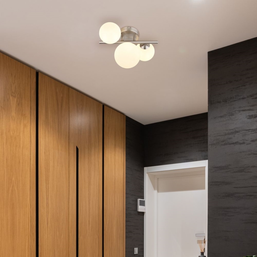 Globo - LED Pinnale kinnitatav lühter RIHA 3xG9/3,5W/230V matt kroom