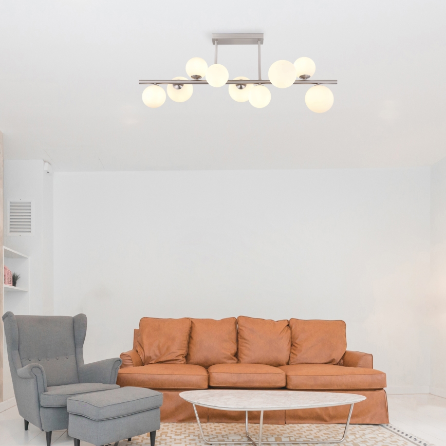 Globo - LED Ripplühter 9xG9/3W/230V matt kroom