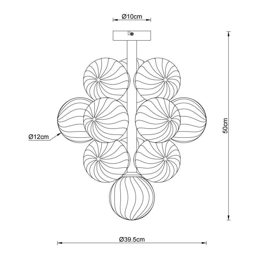 Globo - varrega lühter 13xG9/4W/230V
