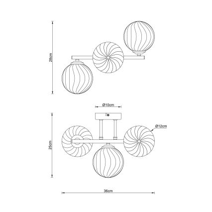 Globo - Seinavalgusti 3xG9/4W/230V