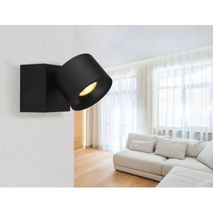 Globo - LED Kohtvalgusti seinale LED/6W/230V must