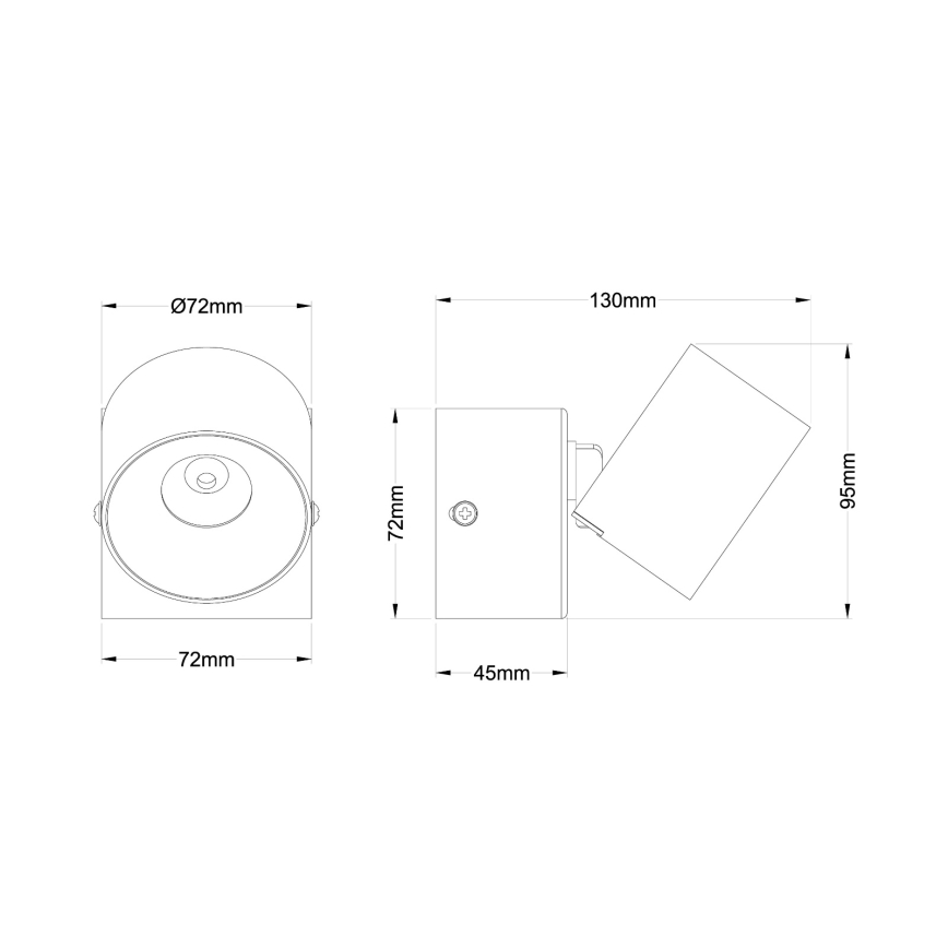 Globo - LED seinaspottvalgusti LED/6W/230V