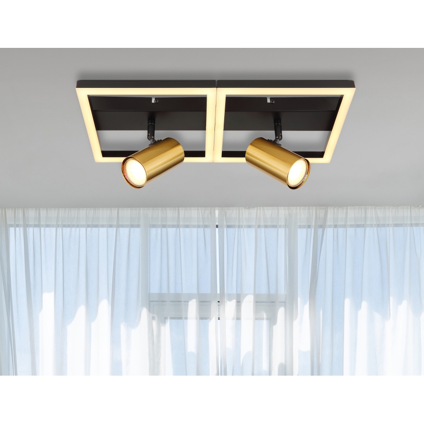 Globo - LED Kohtvalgusti 2xGU10/5W/230V + LED/22W/230V