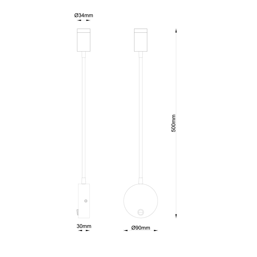 Globo - LED Paindlik väike lamp LED/3W/230V