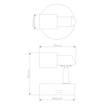 Globo - LED Kohtvalgusti seinale 1xGU10/3W/230V