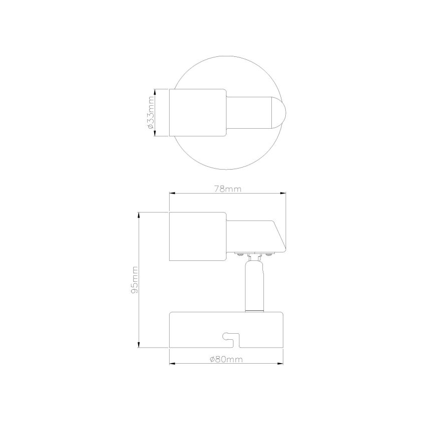 Globo - LED Kohtvalgusti seinale 1xGU10/3W/230V