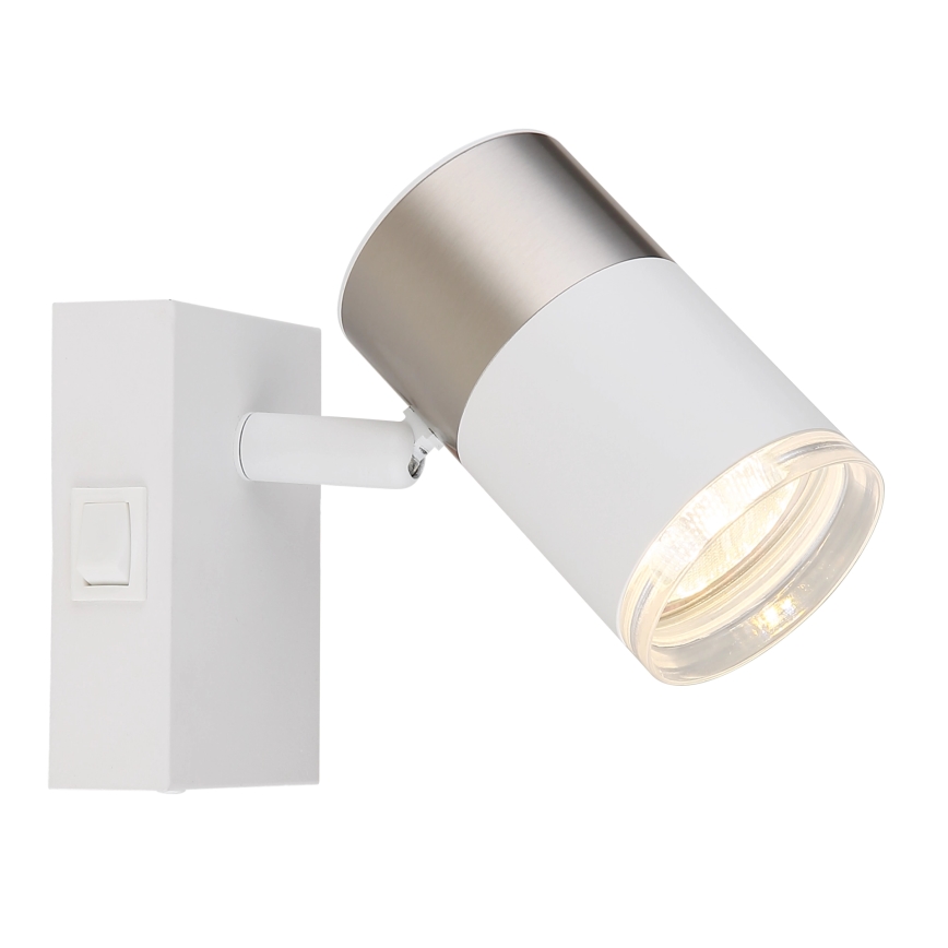 Globo - Kohtvalgusti seinale 1xGU10/25W/230V valge/matt kroom