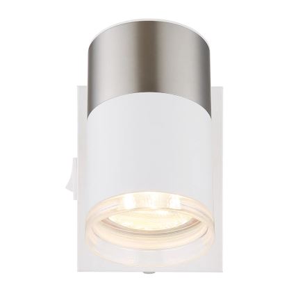 Globo - Kohtvalgusti seinale 1xGU10/25W/230V valge/matt kroom