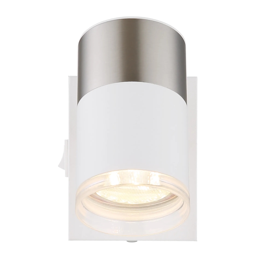 Globo - Kohtvalgusti seinale 1xGU10/25W/230V valge/matt kroom