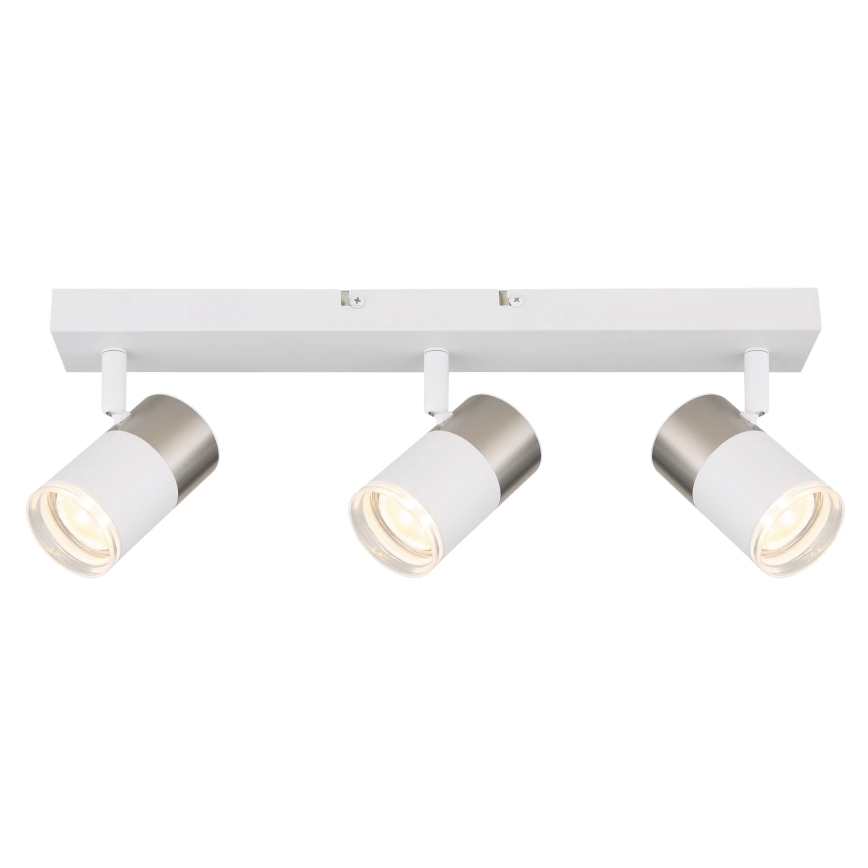 Globo - Kohtvalgusti 3xGU10/25W/230V valge/matt kroom