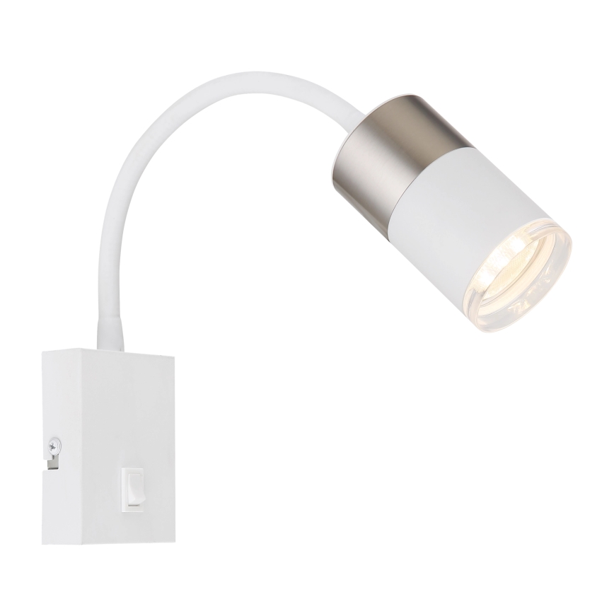 Globo - Kohtvalgusti seinale 1xGU10/25W/230V valge/matt kroom