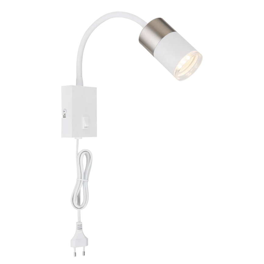 Globo - Kohtvalgusti seinale 1xGU10/25W/230V valge/matt kroom
