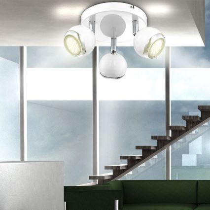 GLOBO 57882-3 - LED-kohtvalgusti OMAN 3xGU10/2.5W