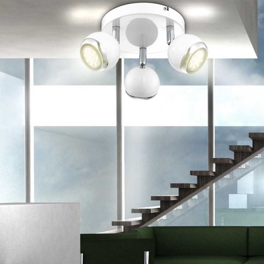 GLOBO 57882-3 - LED-kohtvalgusti OMAN 3xGU10/2.5W