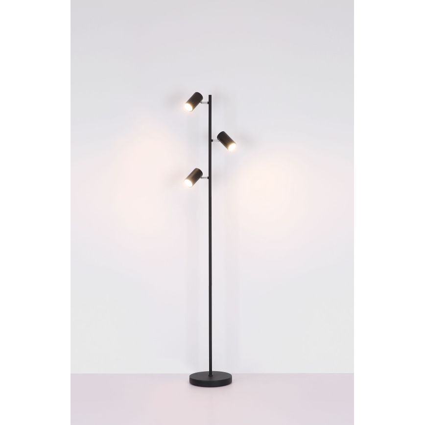 Globo - Põrandalamp 3xGU10/5W/230V must