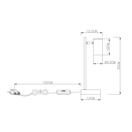 Globo - Laualamp 1xGU10/5W/230V must