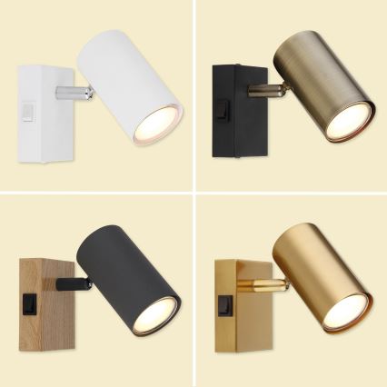 Globo - Kohtvalgusti seinale 1xGU10/25W/230V must