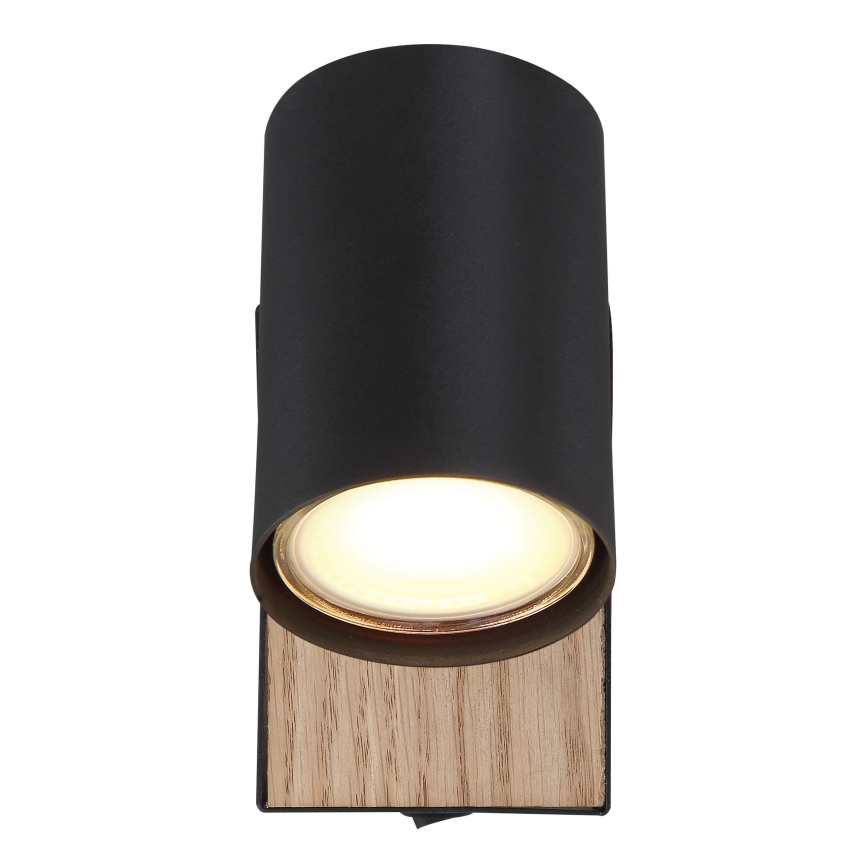 Globo - seinane suunatav spotvalgusti 1xGU10/25W/230V must/pruun