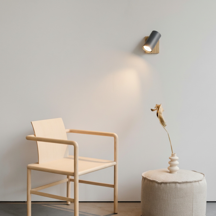 Globo - Kohtvalgusti seinale 1xGU10/25W/230V hall/pruun