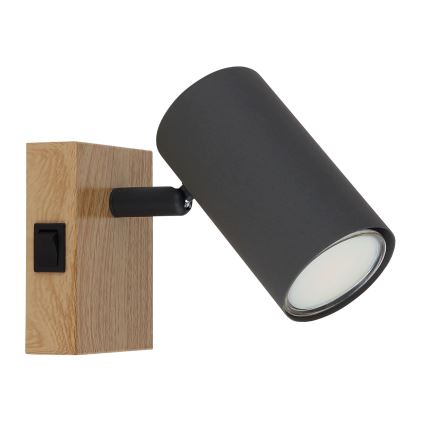 Globo - Kohtvalgusti seinale 1xGU10/25W/230V hall/pruun