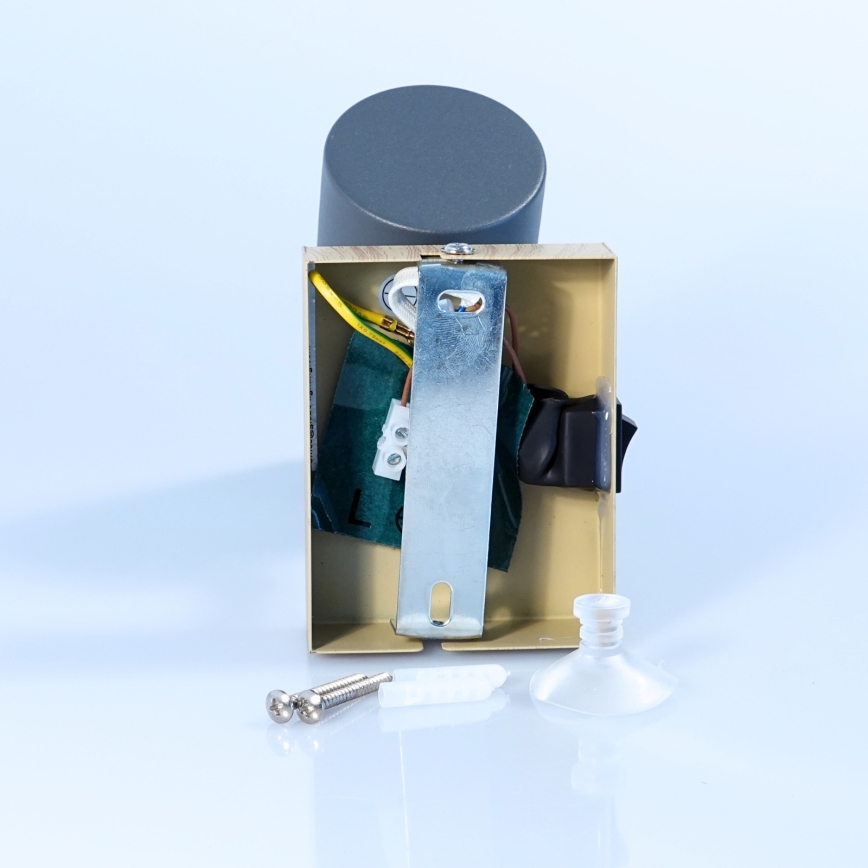 Globo - Kohtvalgusti seinale 1xGU10/25W/230V hall/pruun