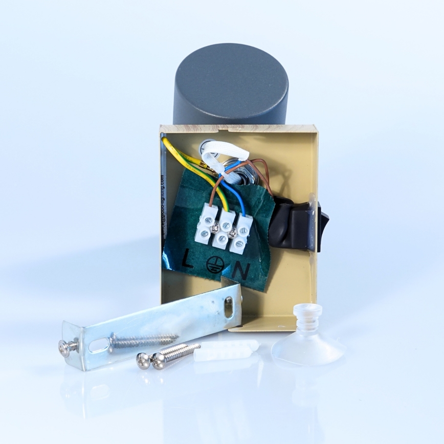 Globo - Kohtvalgusti seinale 1xGU10/25W/230V hall/pruun