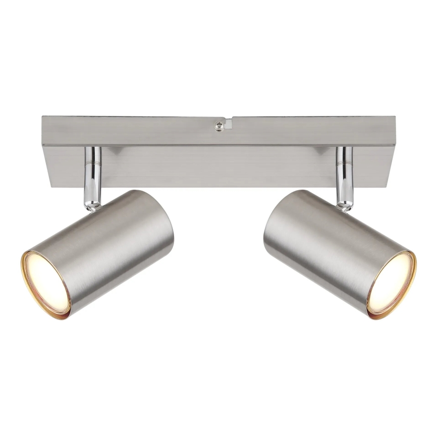 Globo - Kohtvalgusti 2xGU10/25W/230V matt kroom