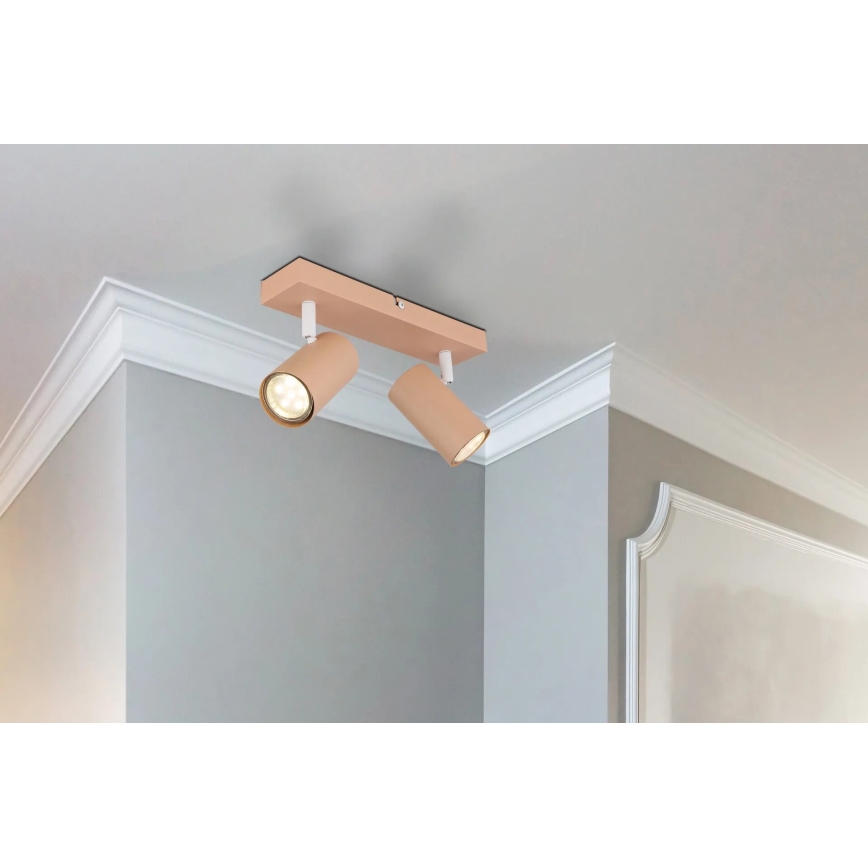 Globo - Kohtvalgusti 2xGU10/25W/230V oranž