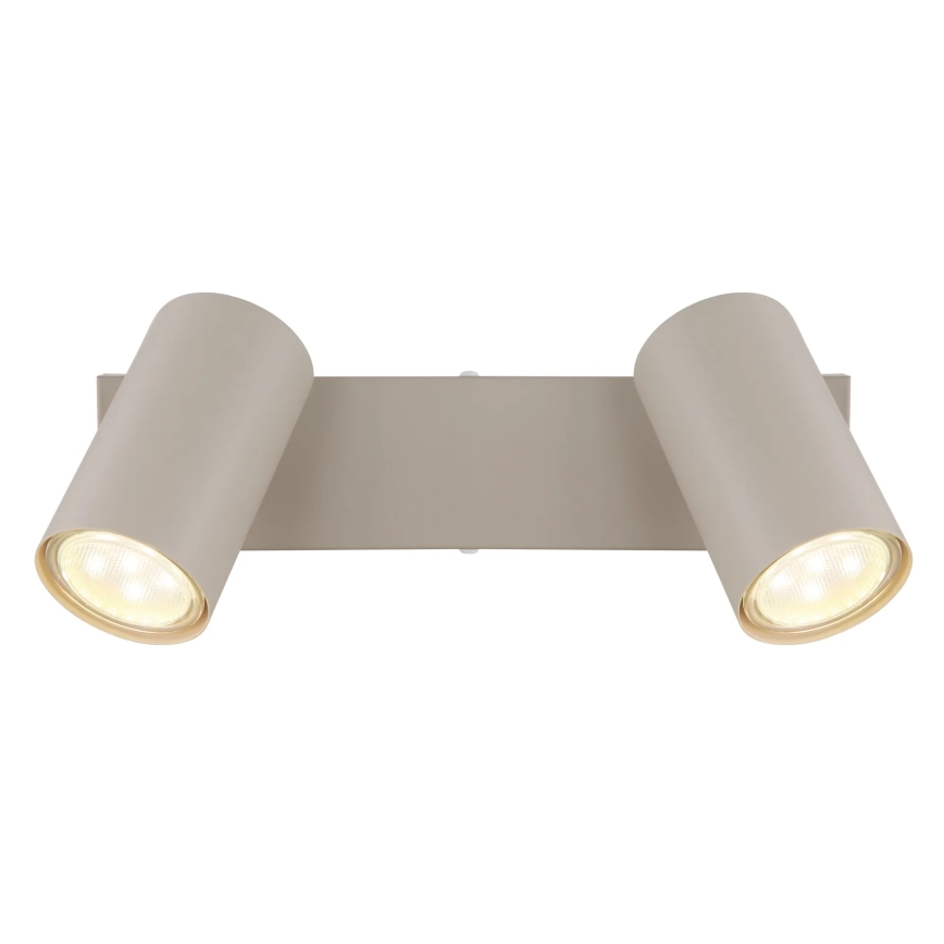 Globo - Beež spottvalgusti 2xGU10/35W/230V