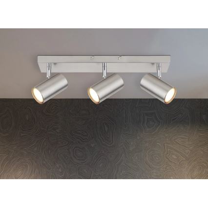 Globo - Kohtvalgusti 3xGU10/25W/230V matt kroom