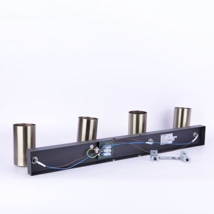 Globo - Kohtvalgusti 4xGU10/35W/230V must/messing