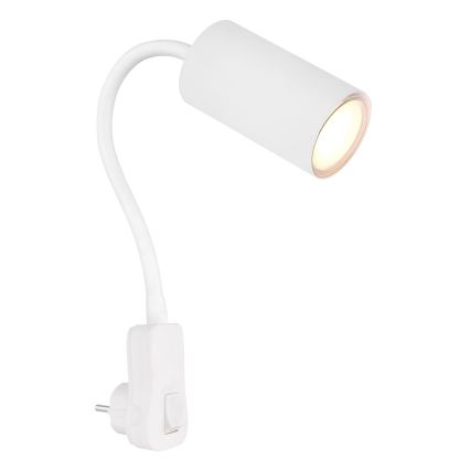 Globo - Seinapistikusse ühendatav suunavalgusti 1xGU10/35W/230V valge