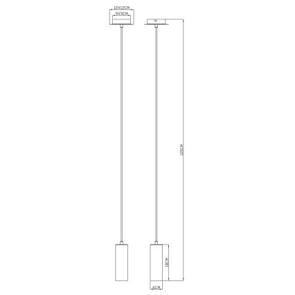 Globo - Lühter 1xGU10/35W/230V must