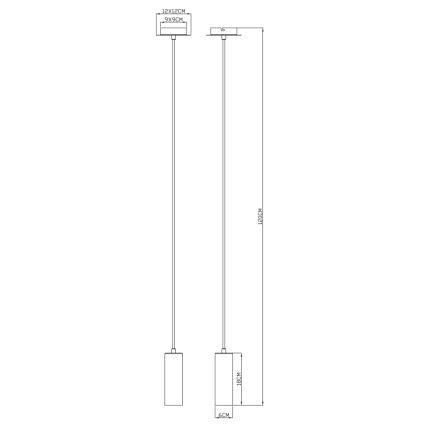 Globo - Lühter 1xGU10/35W/230V hall/pruun