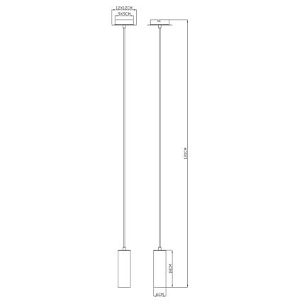 Globo - Lühter 1xGU10/35W/230V valge