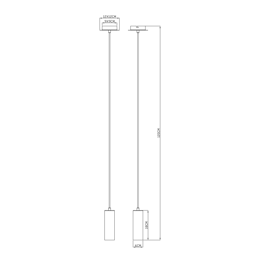 Globo - Lühter 1xGU10/35W/230V valge