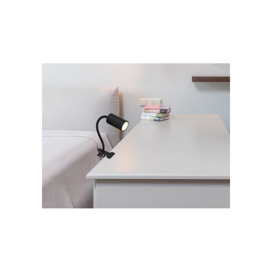 Globo - Painduv lamp kinnitusega 1xGU10/25W/230V must