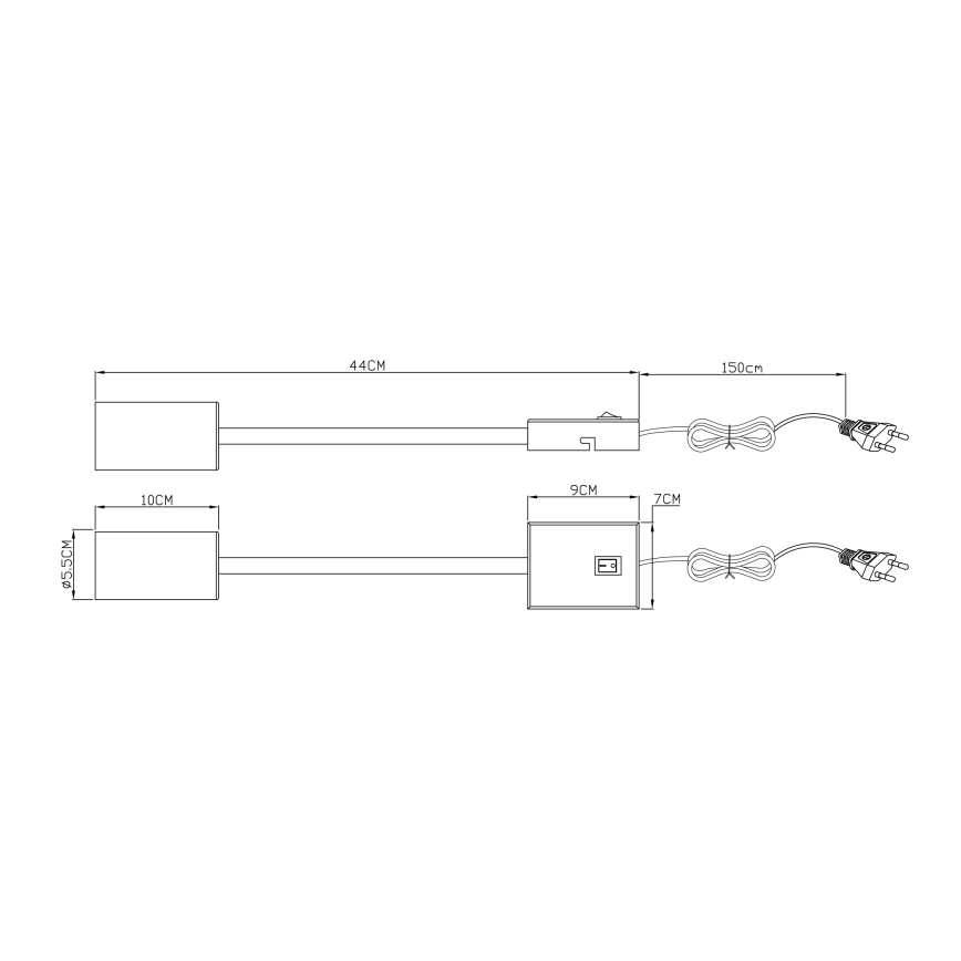 Globo - Paindlik seinalamp 1xGU10/25W/230V must