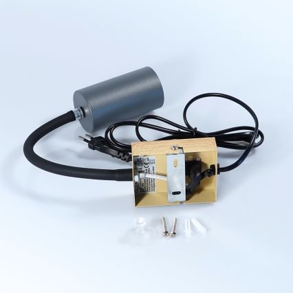 Globo - Paindlik seinalamp 1xGU10/25W/230V hall/pruun