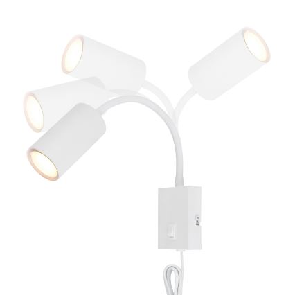 Globo - Paindlik seinalamp 1xGU10/25W/230V valge