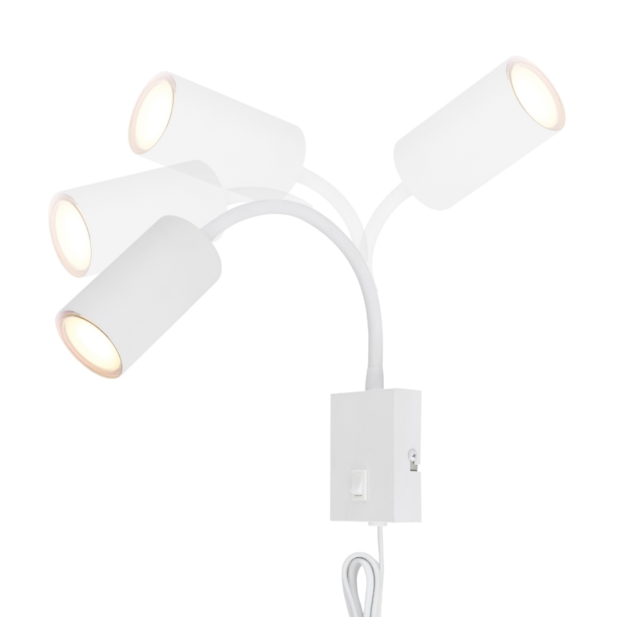 Globo - Paindlik seinalamp 1xGU10/25W/230V valge