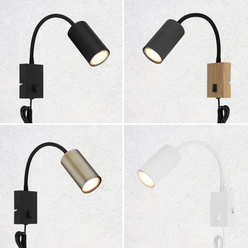 Globo - Paindlik seinalamp 1xGU10/25W/230V valge