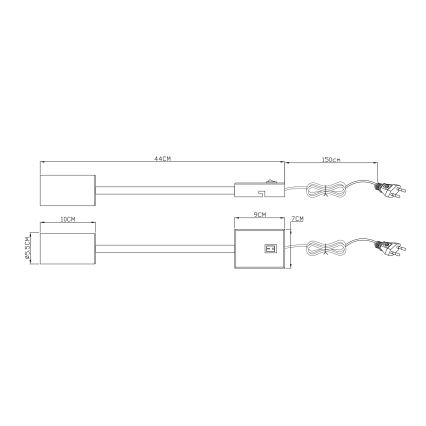Globo - Paindlik seinalamp 1xGU10/25W/230V valge