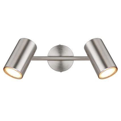 Globo - Kohtvalgusti 2xGU10/25W/230V matt kroom