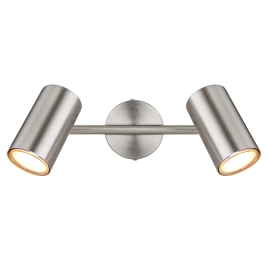 Globo - Kohtvalgusti 2xGU10/25W/230V matt kroom