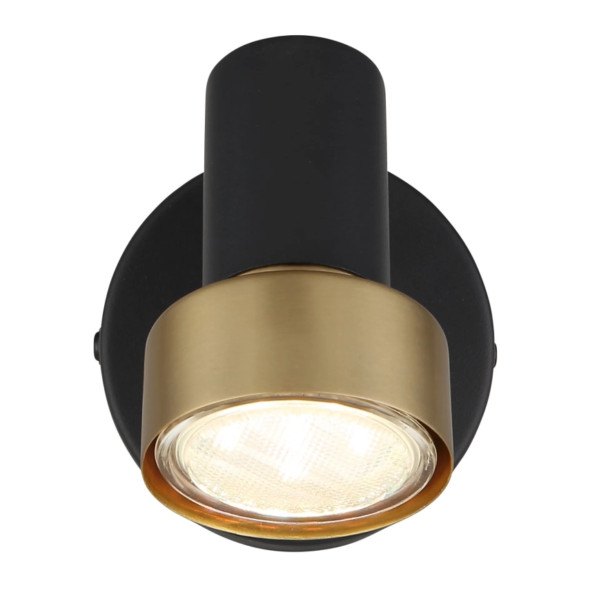 Globo - Kohtvalgusti seinale 1xGU10/25W/230V must/kuldne