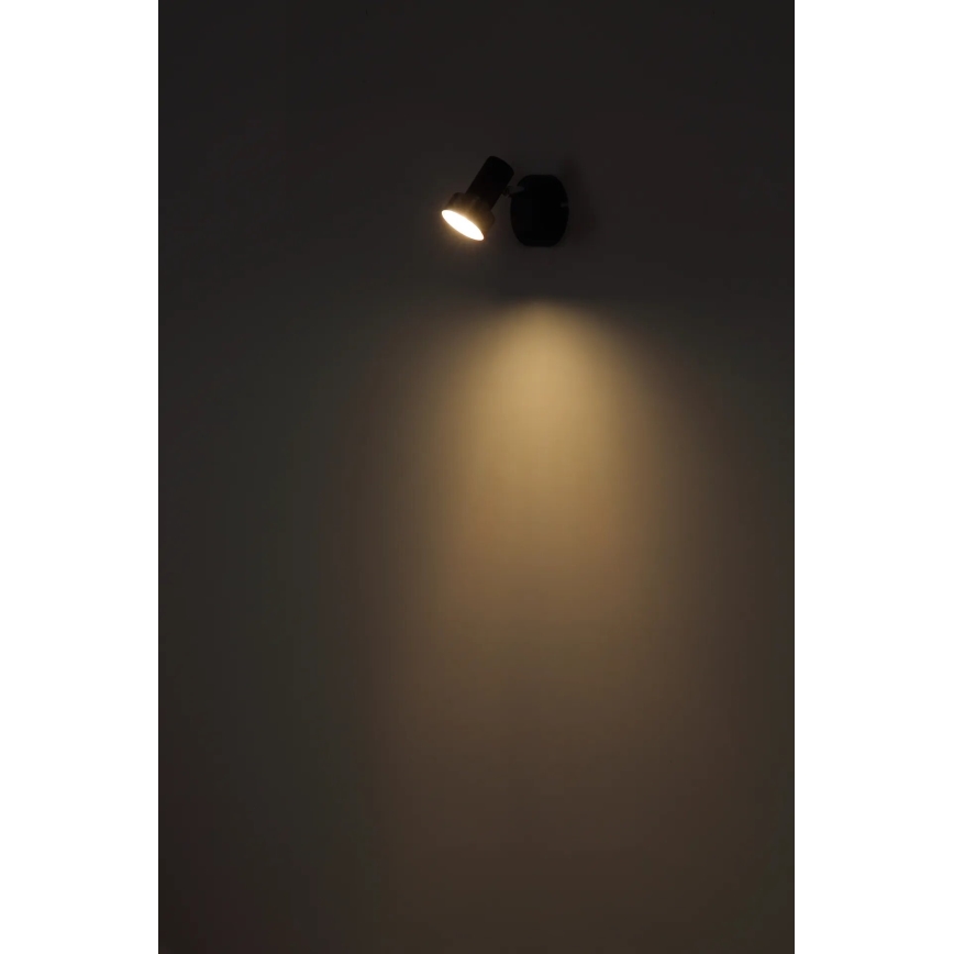 Globo - Kohtvalgusti seinale 1xGU10/25W/230V must/hõbedane