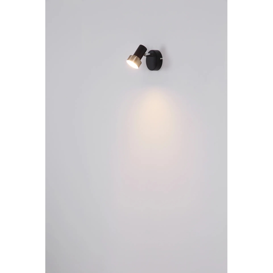 Globo - Kohtvalgusti seinale 1xGU10/25W/230V must/hõbedane